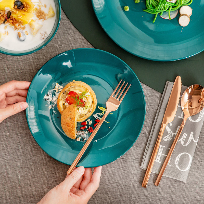 Ebern Designs Daretha Porcelain China Dinnerware Set of 32 & Reviews